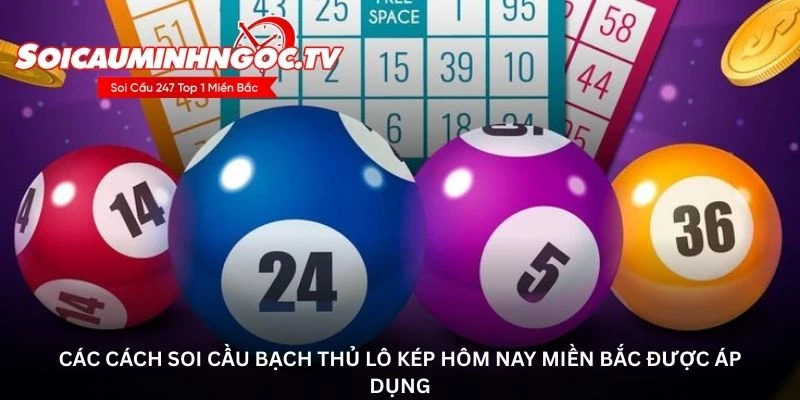 Các cách soi cầu bạch thủ lô kép hôm nay miền Bắc được áp dụng