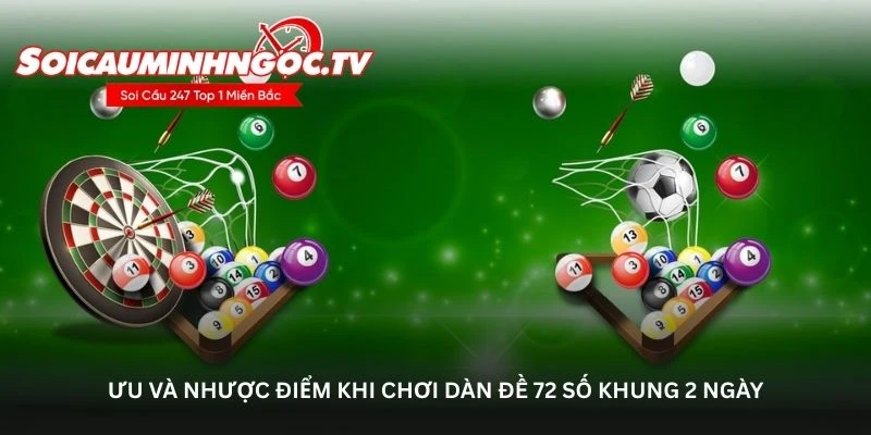 Ưu và nhược điểm khi chơi dàn đề 72 số khung 2 ngày