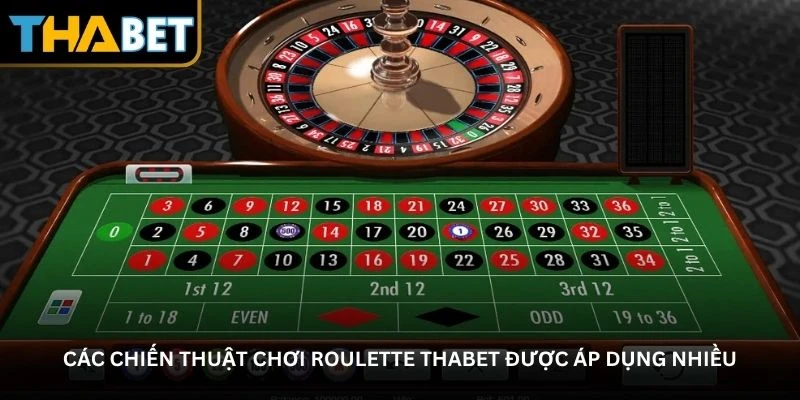 Các chiến thuật chơi Roulette Thabet được áp dụng nhiều